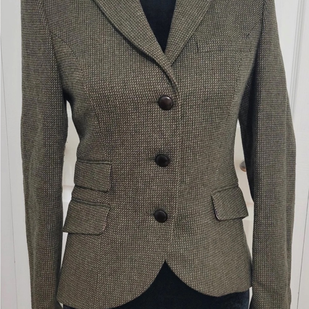 Jack Wills Olive Textured Suit Jacket